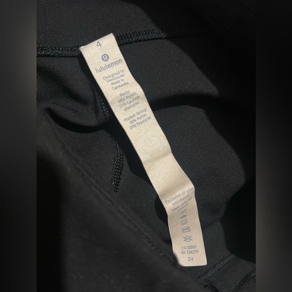 Lululemon Athletica Fast and Free Leggings Women’s Size 4 Black - Picture 6 of 7